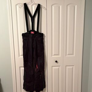 Rossingol Men's Black Ski Pants with Suspenders